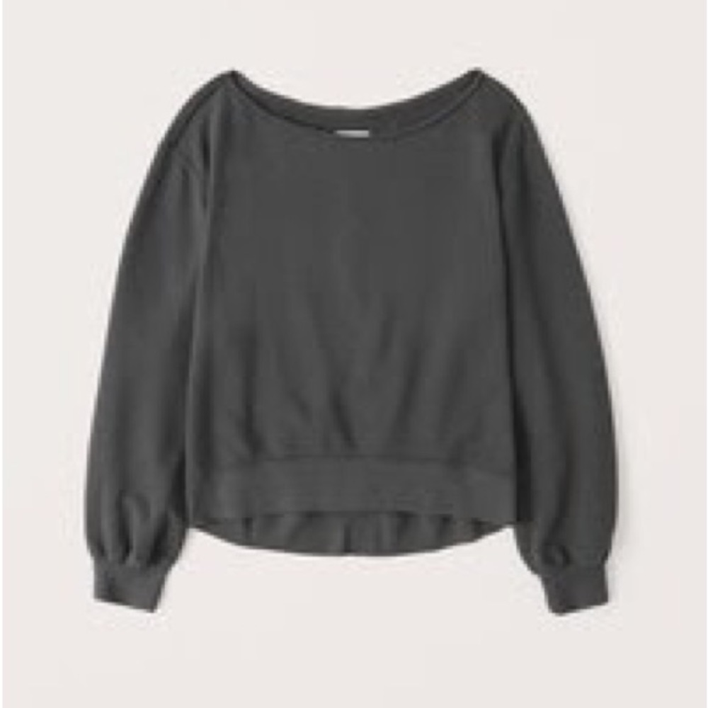 Abercrombie & Fitch Boatneck Crew Sweatshirt